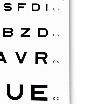 Eye Charts Letters, 3 m spacing Medvana UK