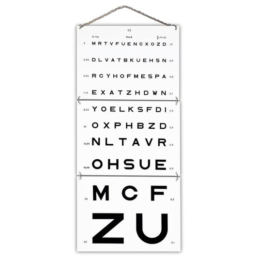 Eye Charts Letters, 5 m spacing Medvana UK