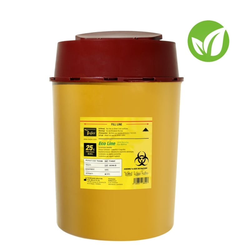 Eco Line XL Sharps Bin 25 L Medvana UK