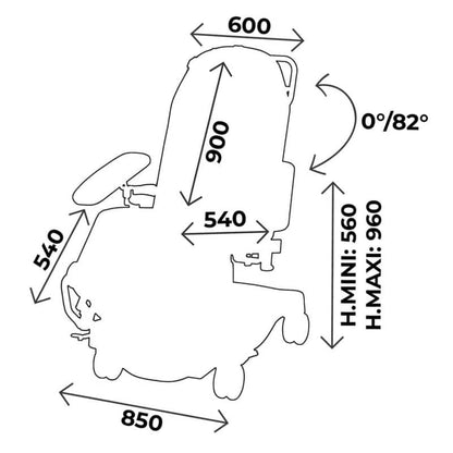 Multifunctional Treatment Chair cendre Medvana UK