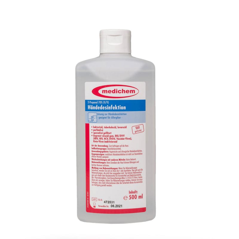 medichem Hand Sanitiser 500 ml Medvana UK