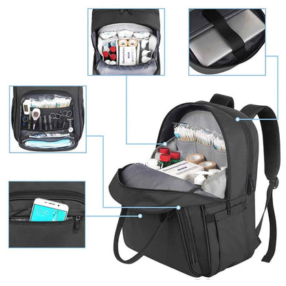 Matein Nurse Backpack black Medvana UK