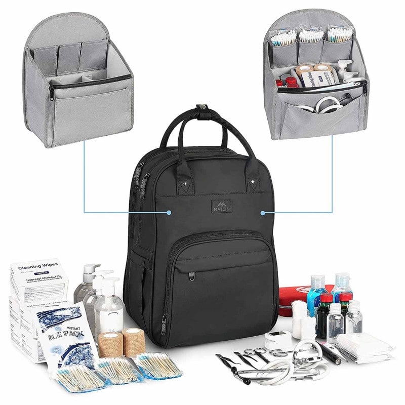 Matein Nurse Backpack black Medvana UK