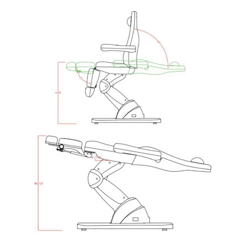 Happy Feet Pedicure Chair white Medvana UK