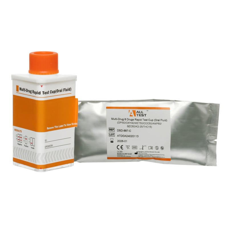 Multi-Drug Rapid Cup Test (8) Medvana UK