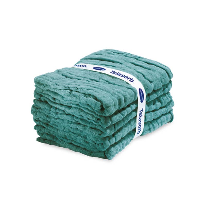 Telasorb® non-sterile (green) 45 x 45 cm, 6-ply, 20 x 5 pcs Medvana UK