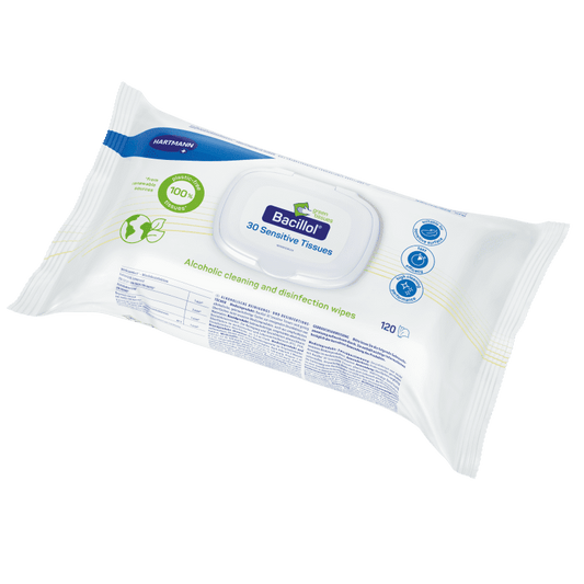 Bacillol® 30 Sensitive Green Tissues 17 x 20 cm