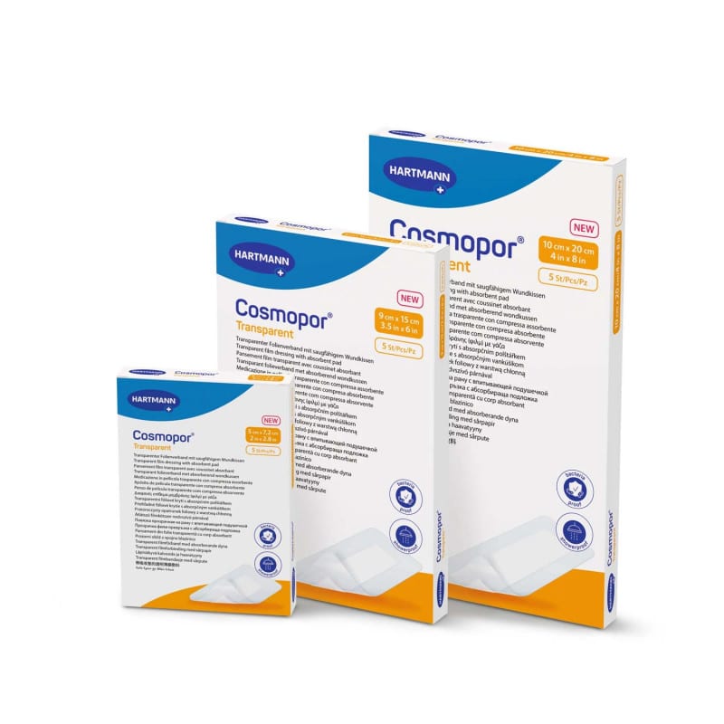 Cosmopor® Transparent 10 x 30 cm (25 pcs) Medvana UK