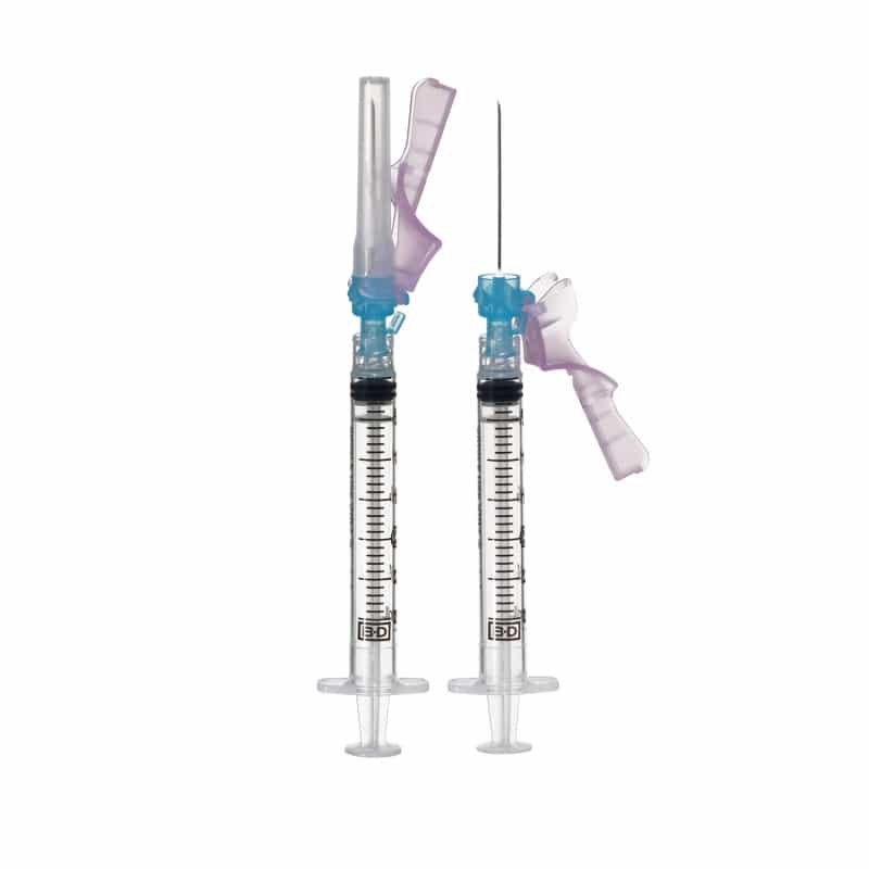 BD Luer-Lok™ Syringe with Safety Needle 25G (0.5 x 25 mm) Medvana UK