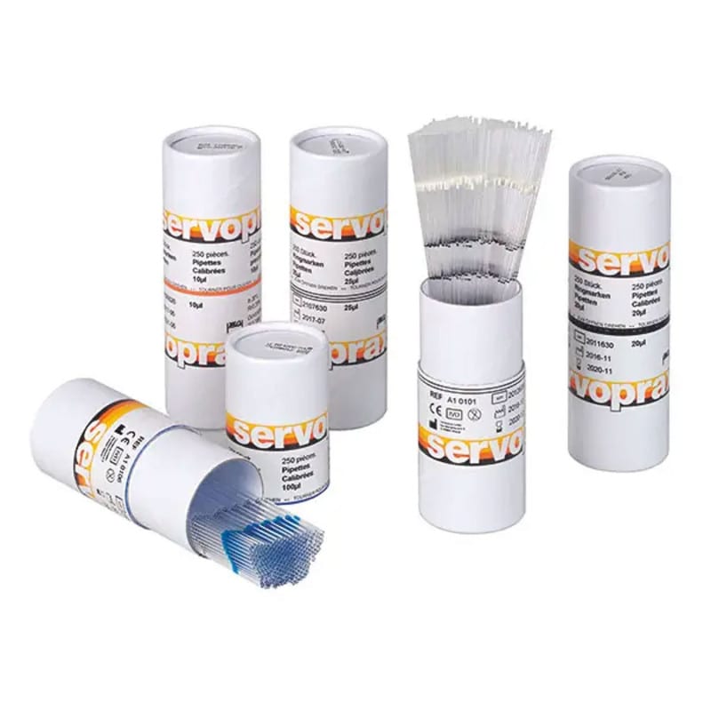 Ring Mark Pipettes, Standard Sizes 1-2-3-4-5 µl Medvana UK