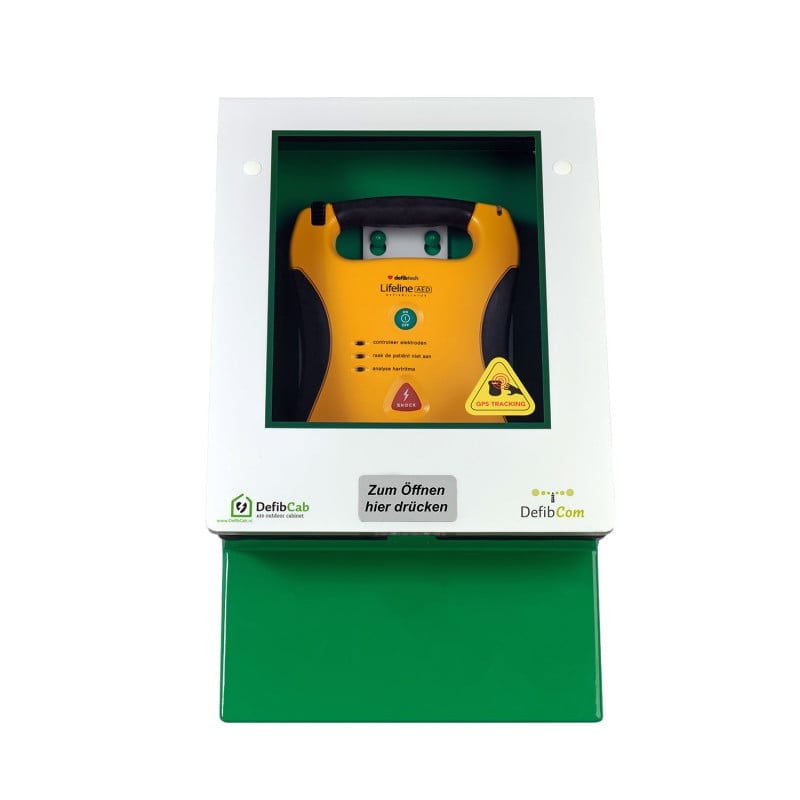 DefibCab Smart Monitoring AED Cabinet unlocked Medvana UK