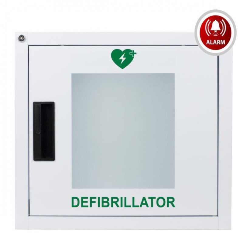 Metal AED Cabinet white Medvana UK