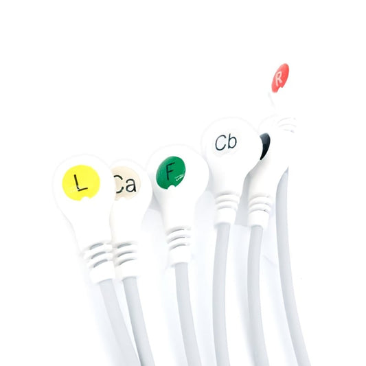 ECG Snap Electrode Cable 3-lead Medvana UK