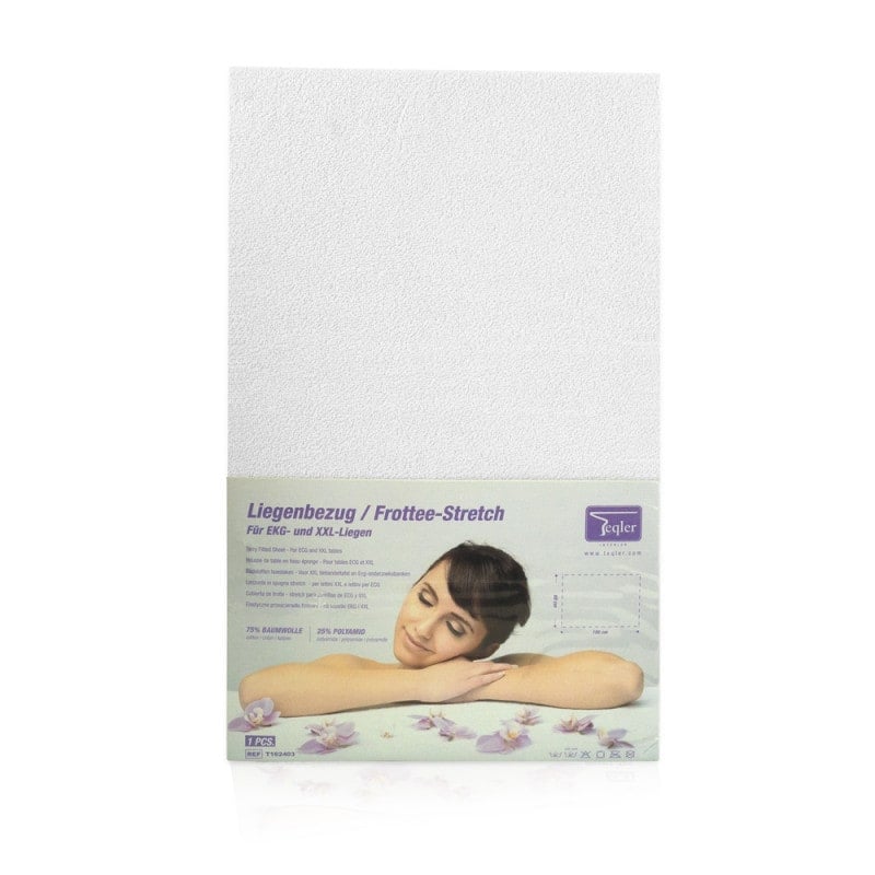 Terry Fitted Sheet for Exam & ECG Tables dark blue Medvana UK