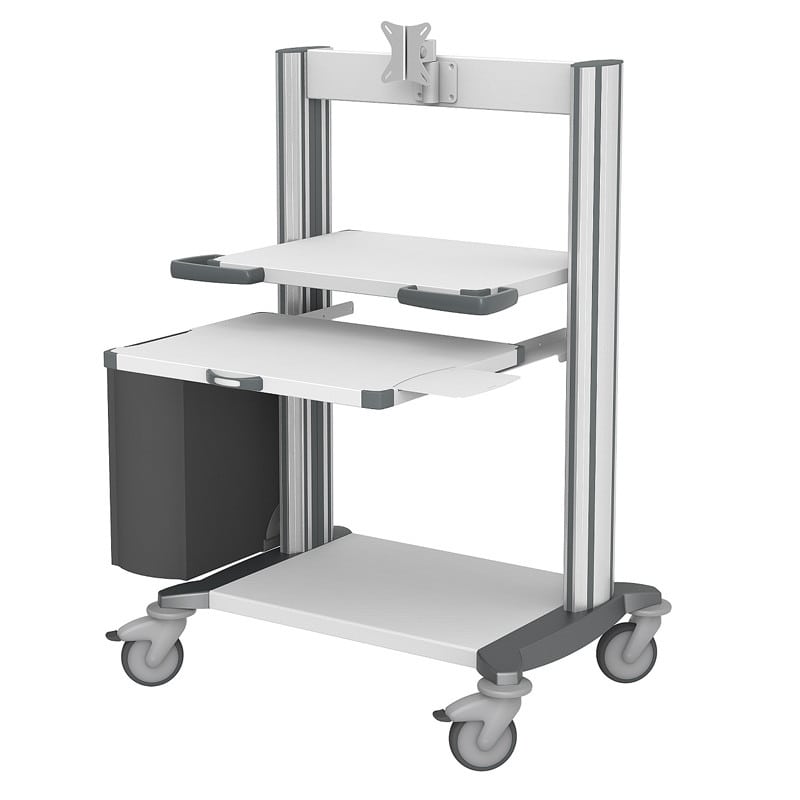 Haeberle Computer Trolley grey Medvana UK