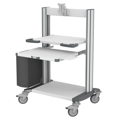 Haeberle Computer Trolley grey Medvana UK