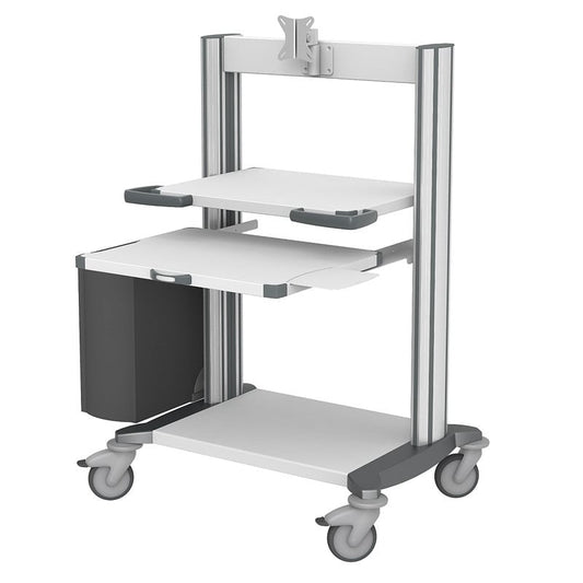 Haeberle Computer Trolley grey Medvana UK