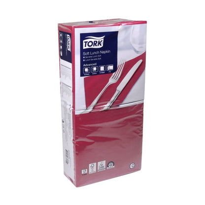 Tork Soft Napkins burgundy | 39 x 39 cm Medvana UK