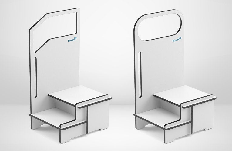 ScreenUp® Step-Up Platform with round handrail Medvana UK