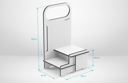 ScreenUp® Step-Up Platform with round handrail Medvana UK