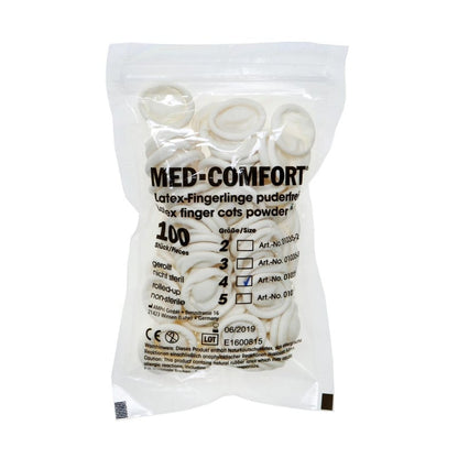 Latex Finger Cots, Non-Sterile 5 (XL)