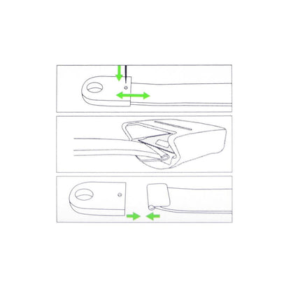 Prämeta Replacement Band, Green One-button model (902-3) Medvana UK