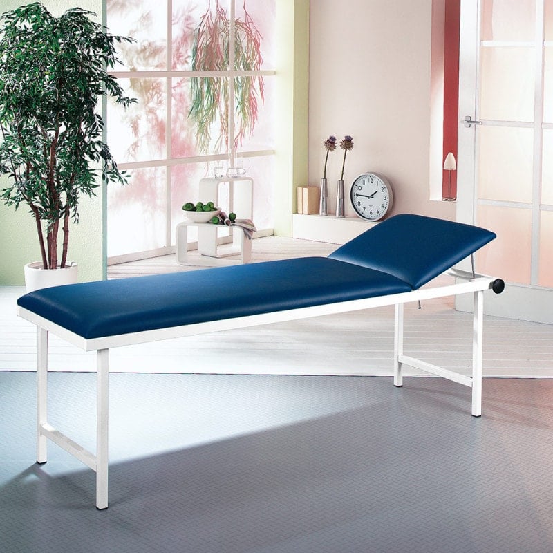 AGA Exam Table lacquered light grey | antique pink Medvana UK