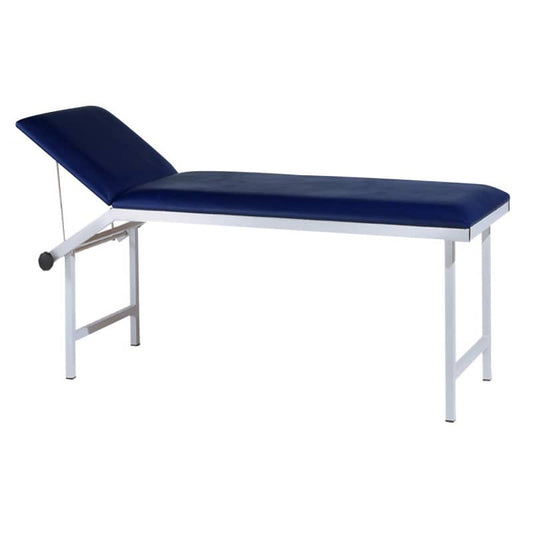 Versatile Exam Table lacquered pure white | light brown