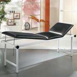 3-Section Exam Table chrome plated steel | birch