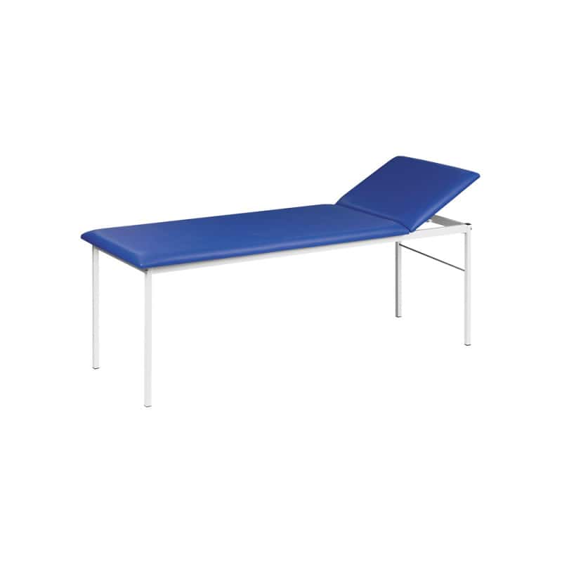 Examination Table with Adjustable Headrest lacquered pure white | grey Medvana UK