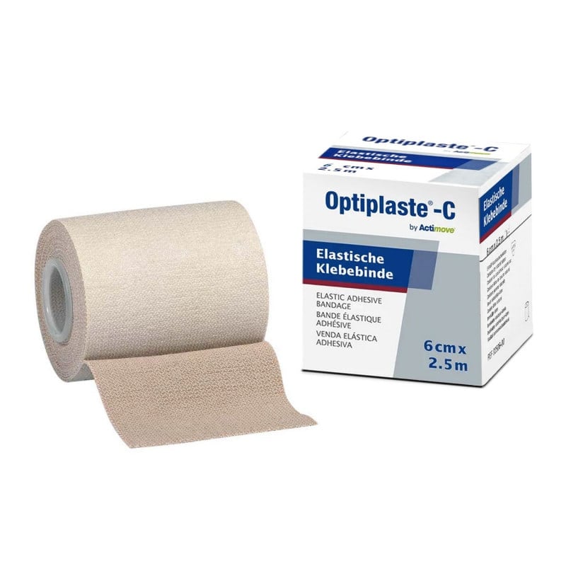 Optiplaste-C Elastic Adhesive Bandage 6 cm Medvana UK