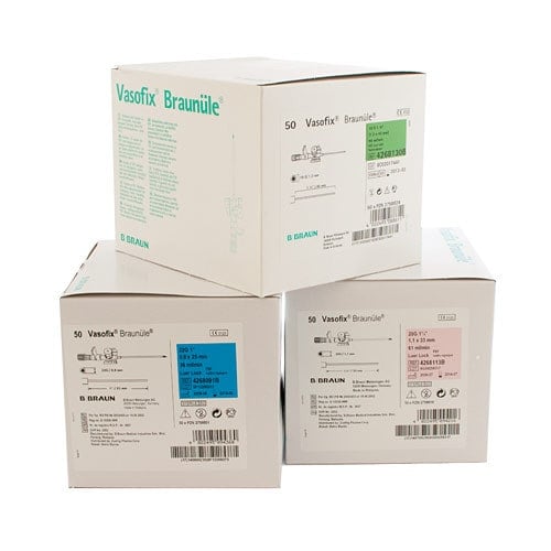 Vasofix Braunüle IV Catheter 22G, 0.9 x 25 mm, blue Medvana UK
