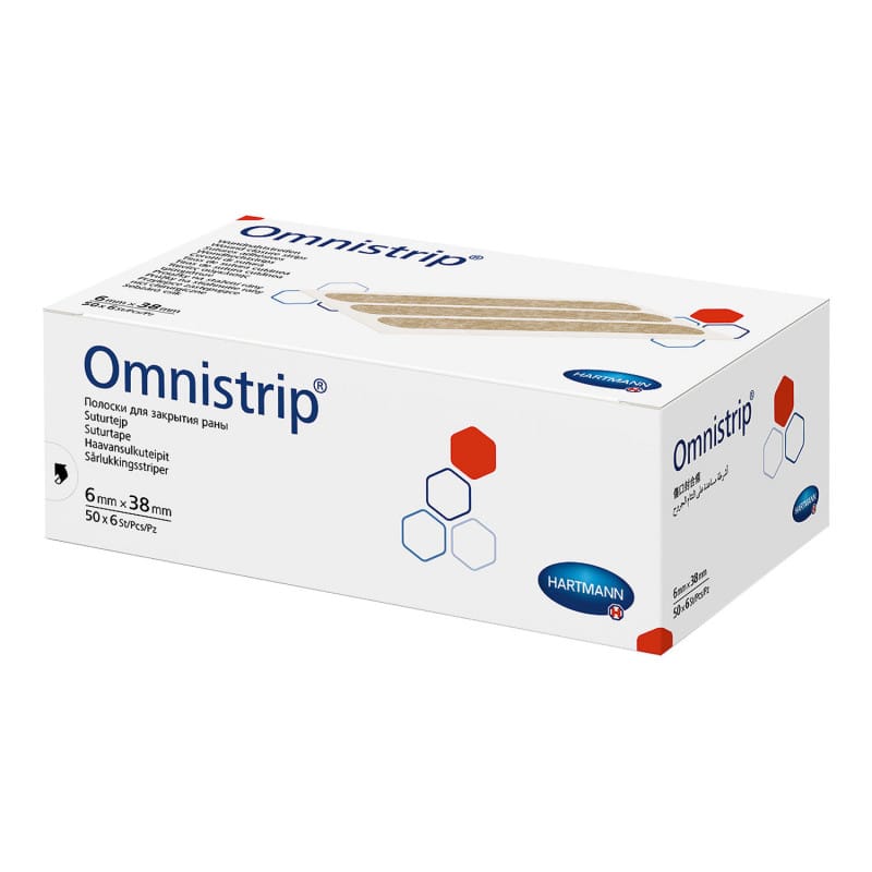 Omnistrip Wound Closure Strips 6 x 38 mm (50 x 6 pieces) Medvana UK