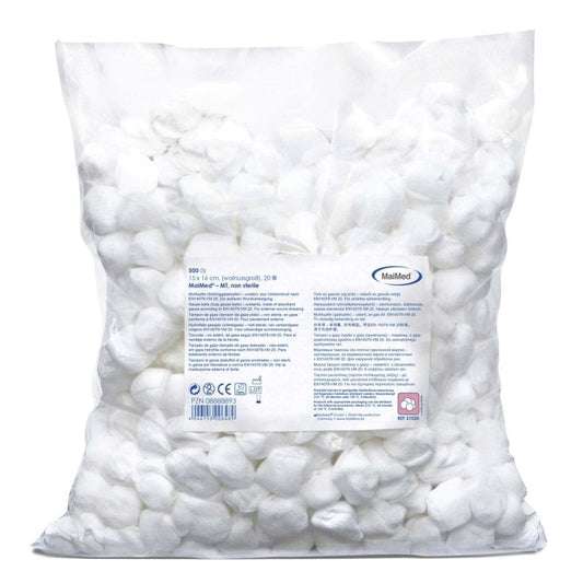 Gauze Swabs, Non-sterile hazelnut-size Medvana UK