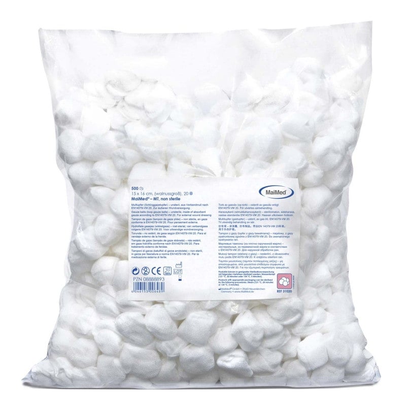 Gauze Swabs, Non-sterile egg-size Medvana UK