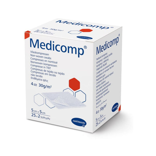 Medicomp Non-Woven Compresses non-sterile | 5 x 5 cm
