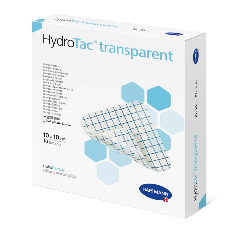 HydroTac transparent Gel Dressing 10 cm x 10 cm Medvana UK