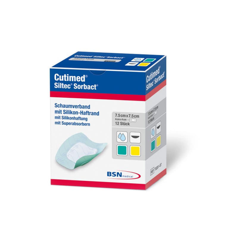 Cutimed® Siltec® Sorbact® 10 cm x 10 cm (12 PCS) Medvana UK
