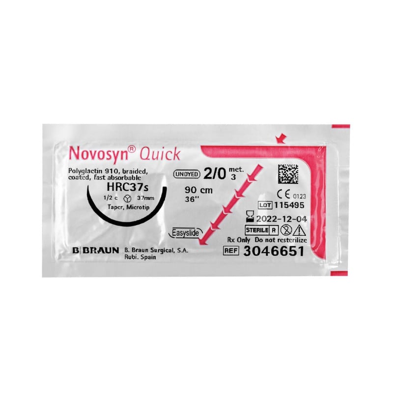 Novosyn® Quick USP5-0 EP1 70cm DS19 Medvana UK