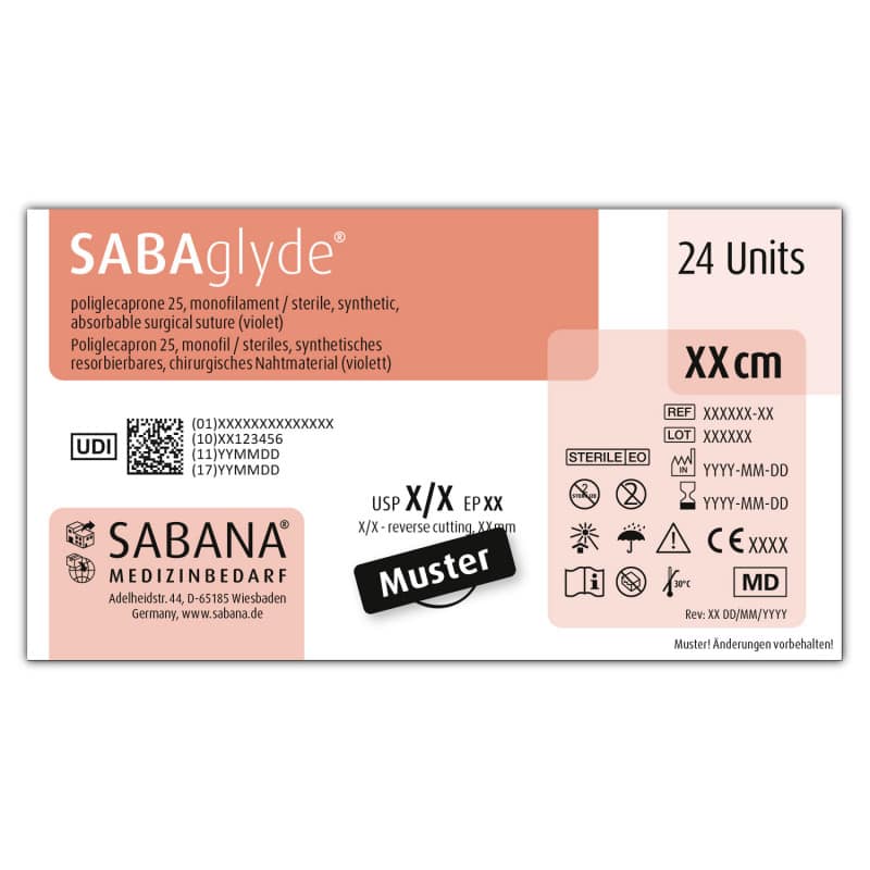 SABAglyde® USP 5-0, EP 1.1 DS-13 Medvana UK