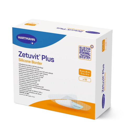 Zetuvit Plus Silicone Border 12 x 23 cm