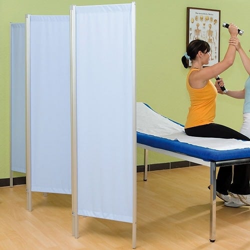 Lightweight Room Divider 3 | light blue panels Medvana UK