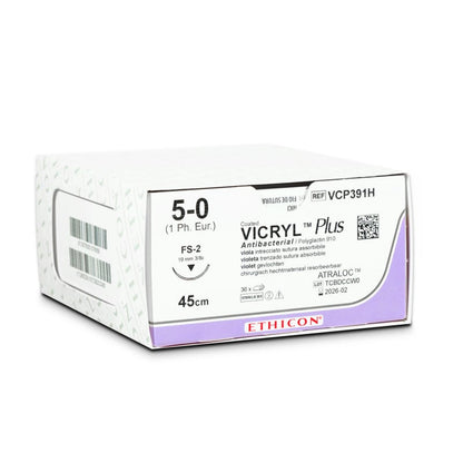 Vicryl Plus Violet Absorbable Sutures USP3-0 70cm FS1