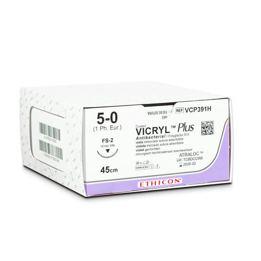 Vicryl Plus Violet Absorbable Sutures USP3-0 70cm FS1