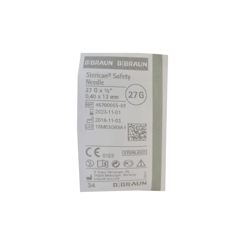 Sterican Safety 22G, 0.7 x 40 mm, black Medvana UK