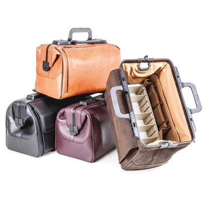 Smooth Leather Doctor's Bag «Rusticana» large | orange Medvana UK