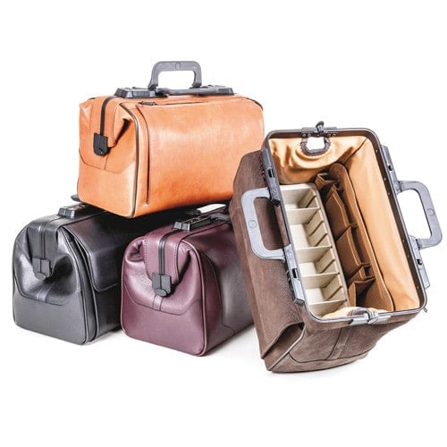 Smooth Leather Doctor's Bag «Rusticana» small | burgundy Medvana UK