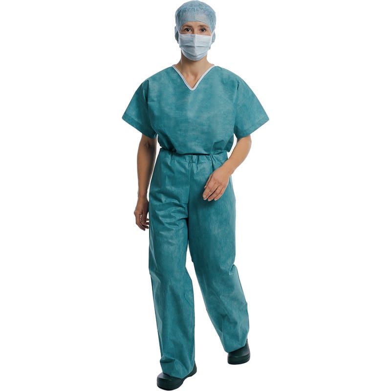 Foliodress® suit, Surgical Scrub Set green | XL Medvana UK