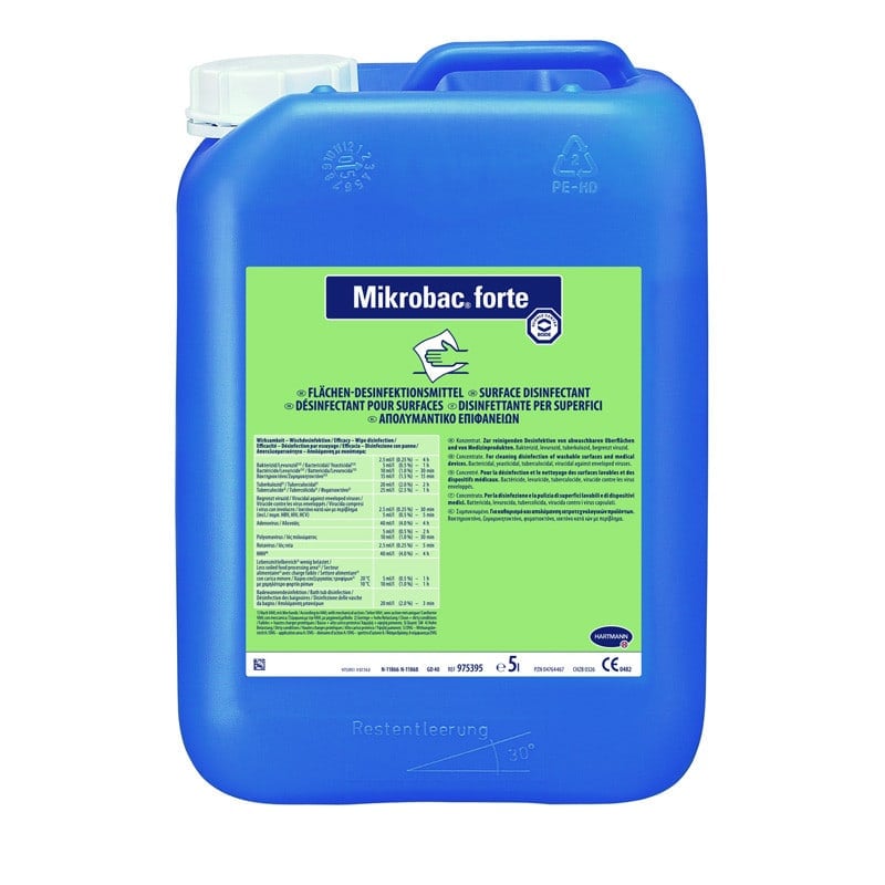 Mikrobac® forte Surface Disinfectant 250 x 20 ml bag Medvana UK