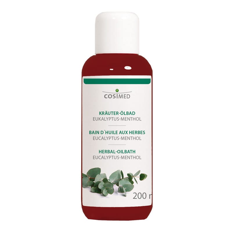 Herbal Bath Oil, Eucalyptus-Menthol 1 Litre Medvana UK